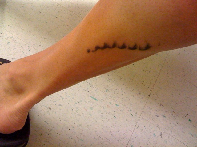  the kind I don't actually travel in, this is called a Cat 5 tattoo: